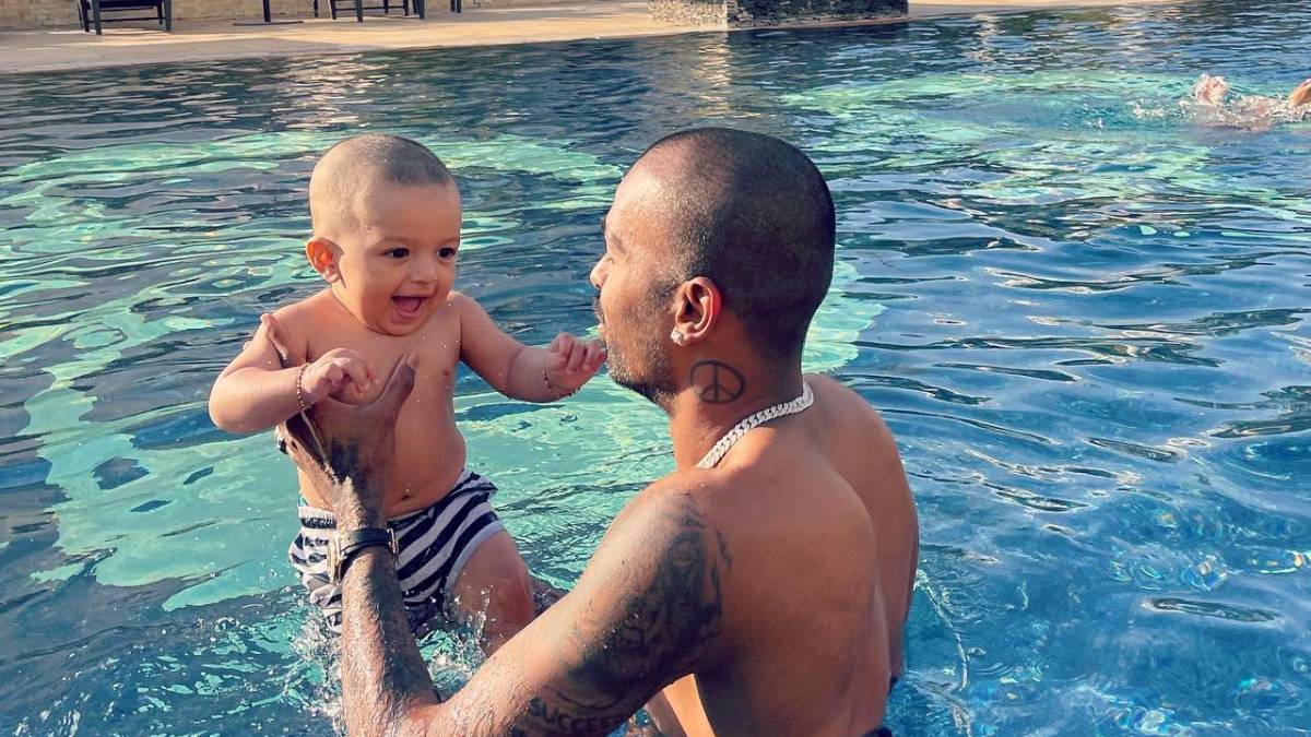 Daddy's boy: Hardik Pandya posts adorable photos with son Agastya