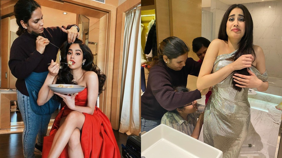 Janhvi Kapoor S Before And After Pics Show The Struggle Of Food Vs Fashion Is Real Celebrities News India Tv