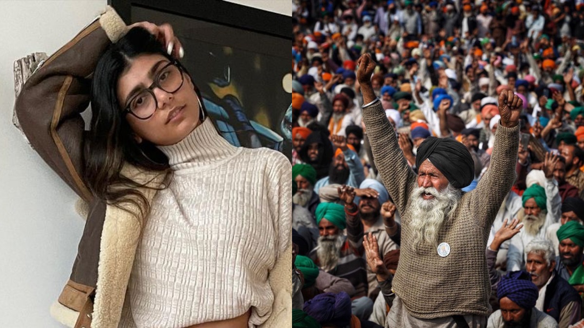Mia khalifa farmers protest photos 2021