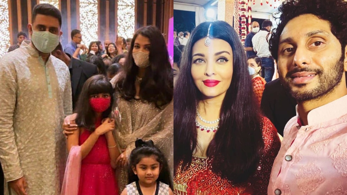 Aishwarya Rai-Abhishek Bachchan groove to Desi Girl with daughter Aaradhya as they attend wedding