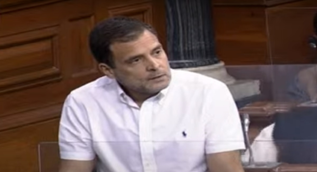 Day after Rahul Gandhi raised issue of farm laws during debate on Budget 2021 in Lok Sabha, he slammed Rajnath Singh on his statement on situation in Eastern Ladakh.