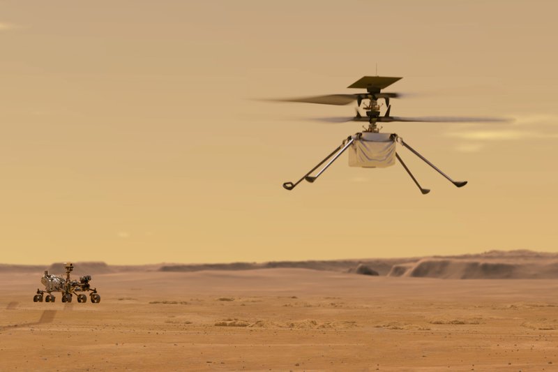Part of Wright brothers&rsquo; 1st airplane on NASA&rsquo;s Mars chopper
