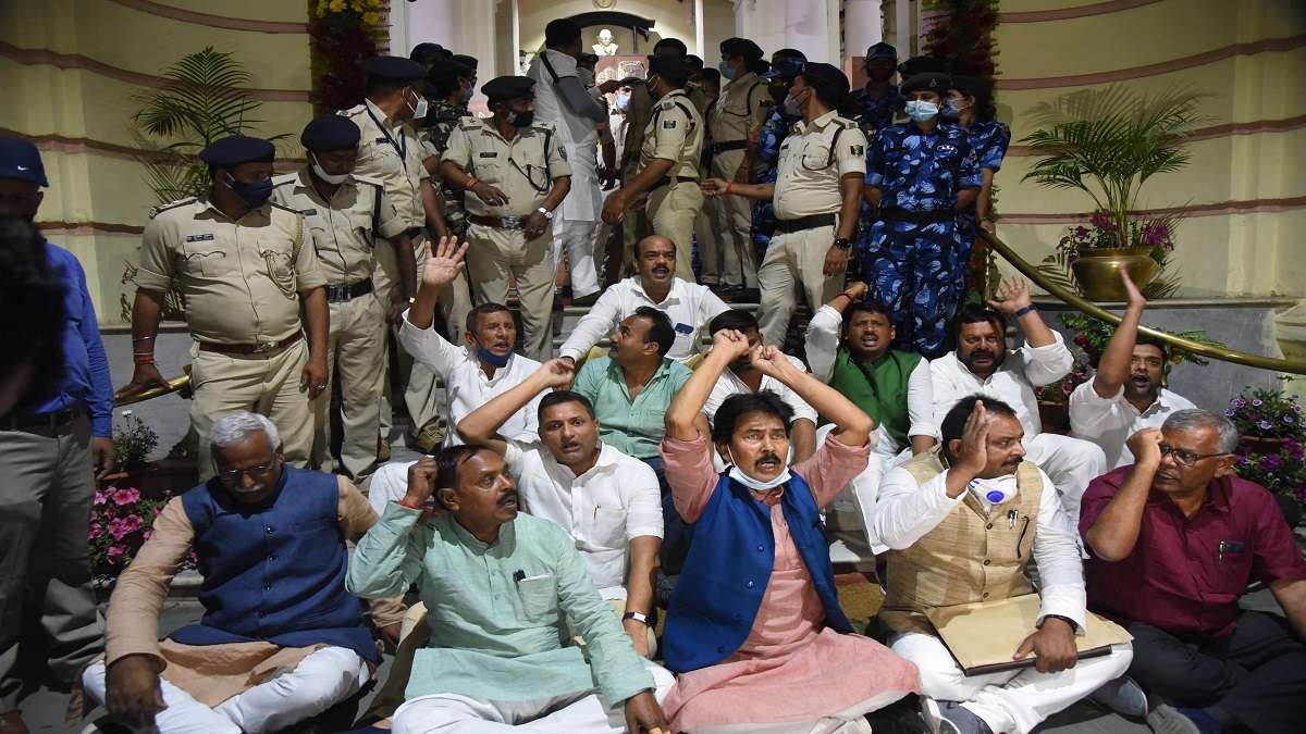 Bihar Special Armed Police Bill 2021 passed by assembly amid unprecedented chaos