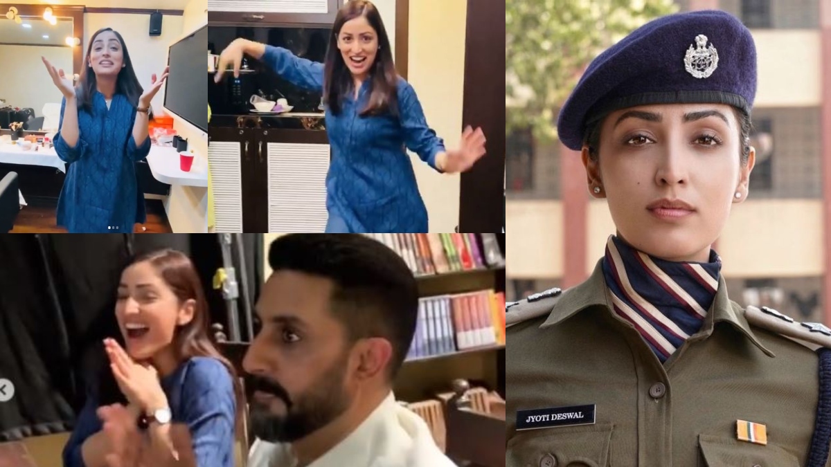 Abhishek Bachchan, Yami Gautam celebrate as actress wraps Dasvi shoot, watch fun BTS video