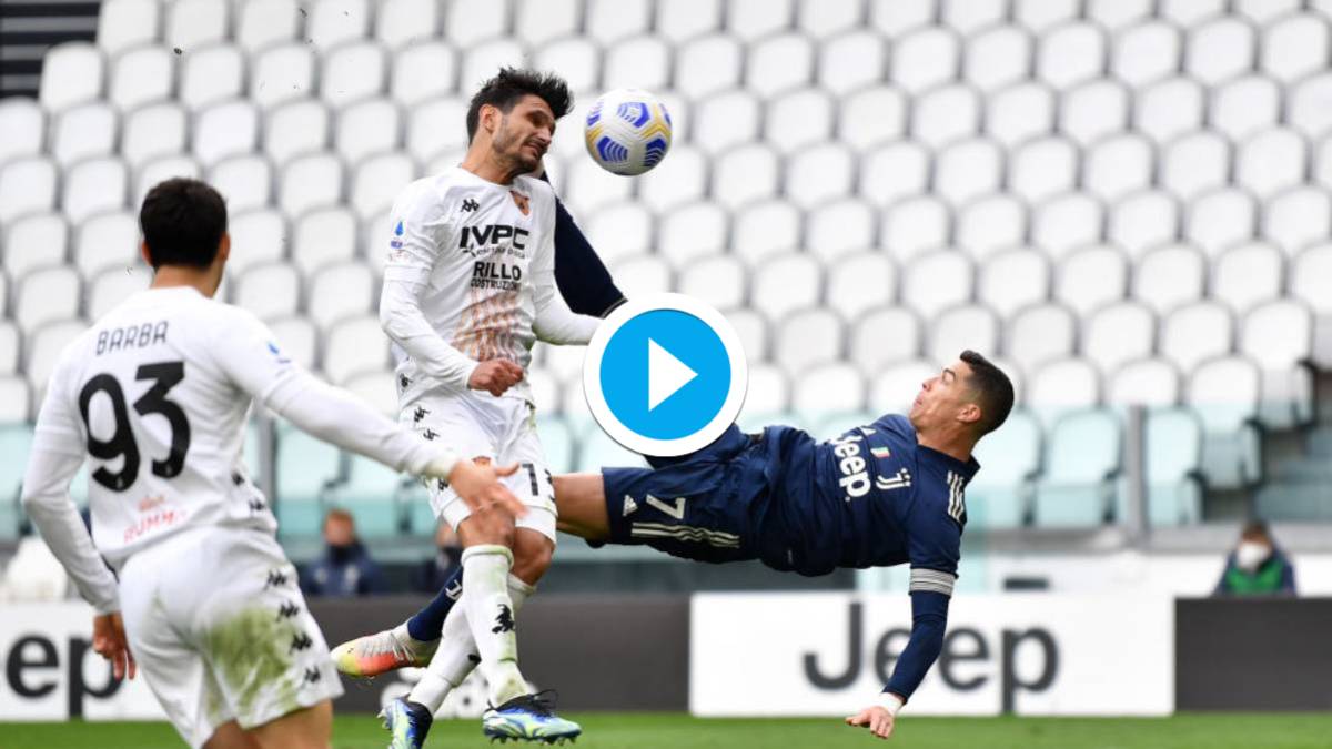 7 incredible photos of Cristiano Ronaldo's stunning bicycle-kick goal