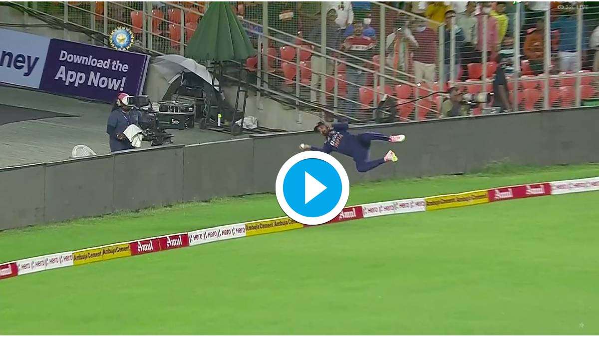 IND vs ENG 1st T20 | Watch: KL Rahul's superhuman fielding effort denies England certain six