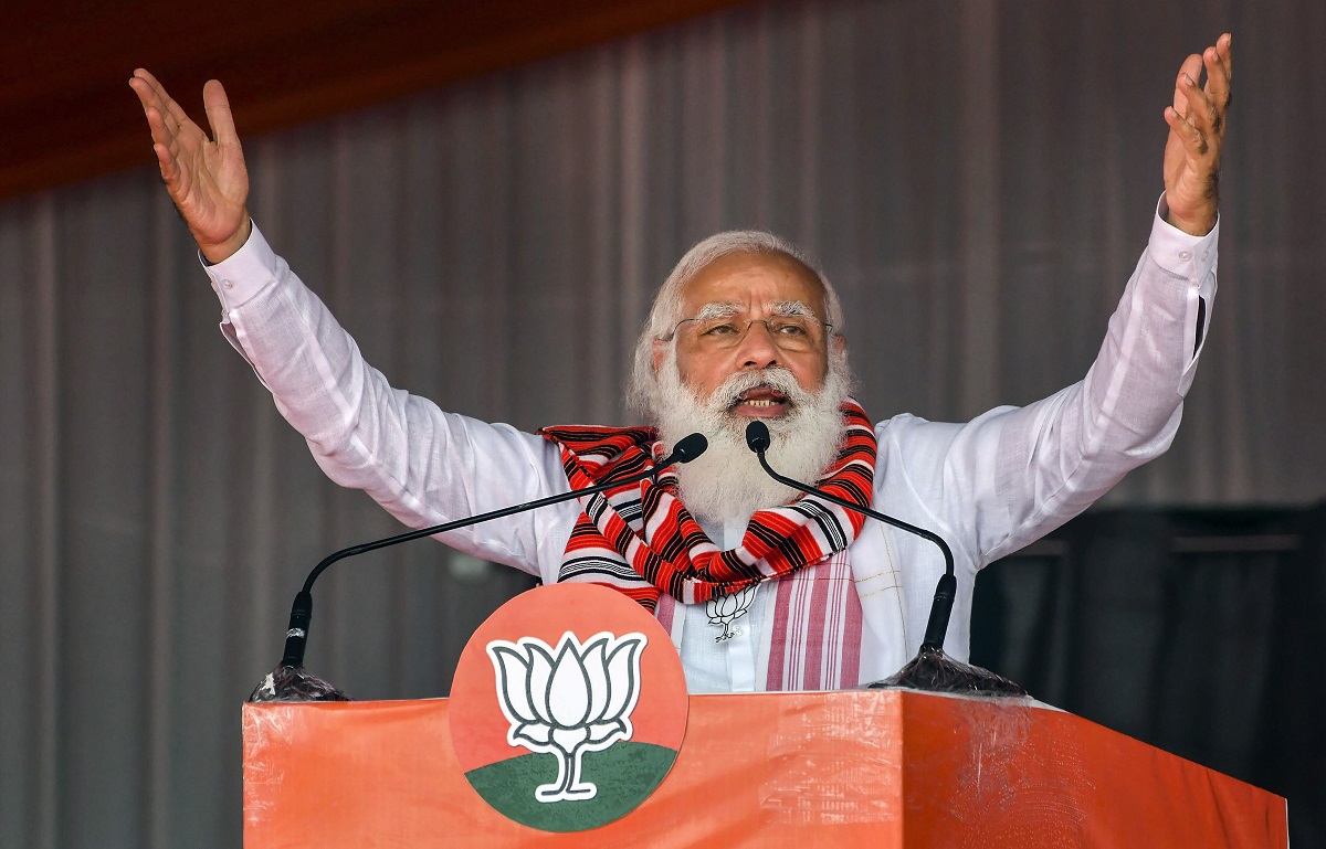 Modi attacks Cong at Assam poll rally, says NDA ensured peace and development