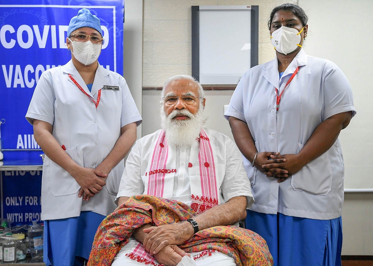 'Laga bhi di aur pata hi nahi chala', PM Modi told nurse after receiving first COVID-19 vaccine dose at AIIMS