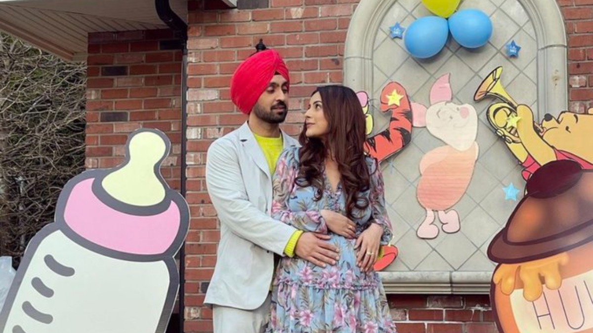 Shehnaaz Gill flaunts baby bump in first picture with Diljit Dosanjh from Honsla Rakh sets