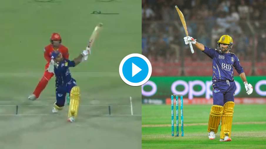 Sarfaraz Ahmed smokes four consecutives sixes against Iftikhar Ahmed | Watch