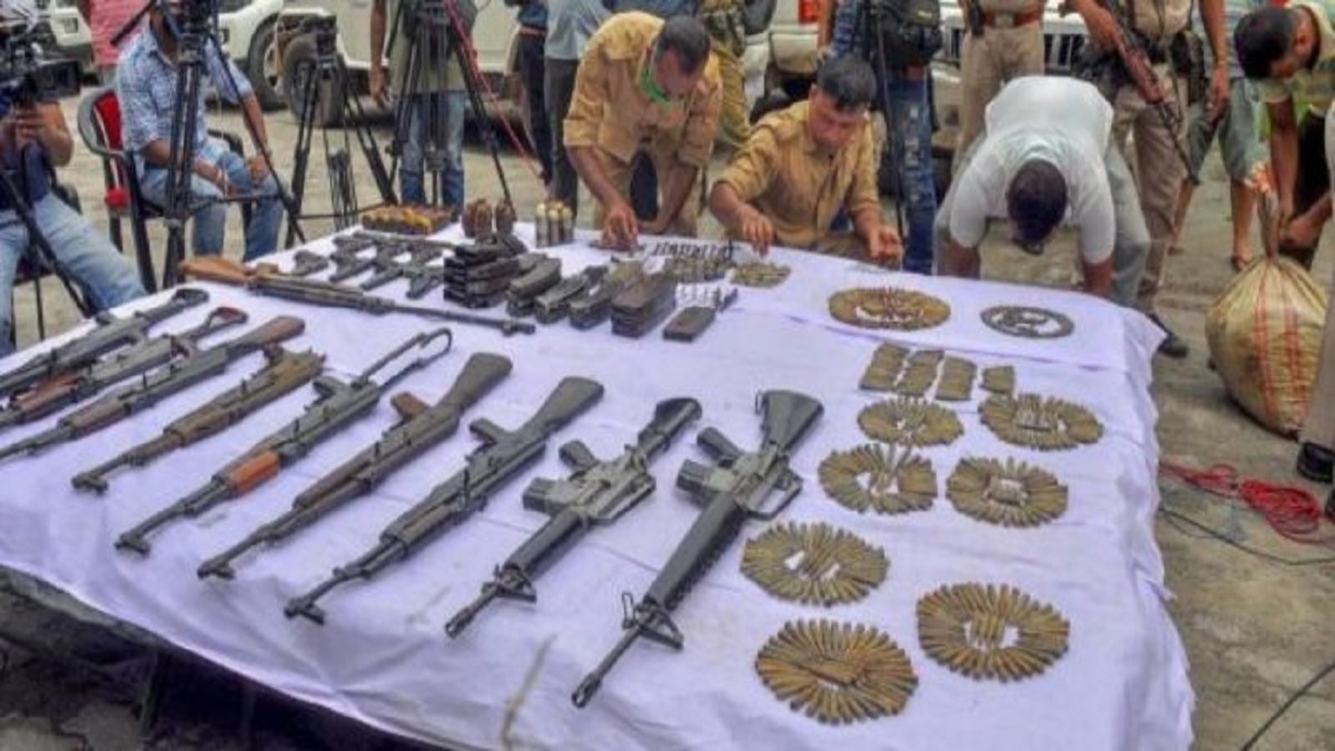 Huge amount of arms, ammunition recovered in Assam's Chirang