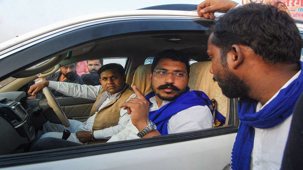 Bhim Army Chief Chandrashekhar Azad Booked For Violating Covid Guidelines India News India Tv