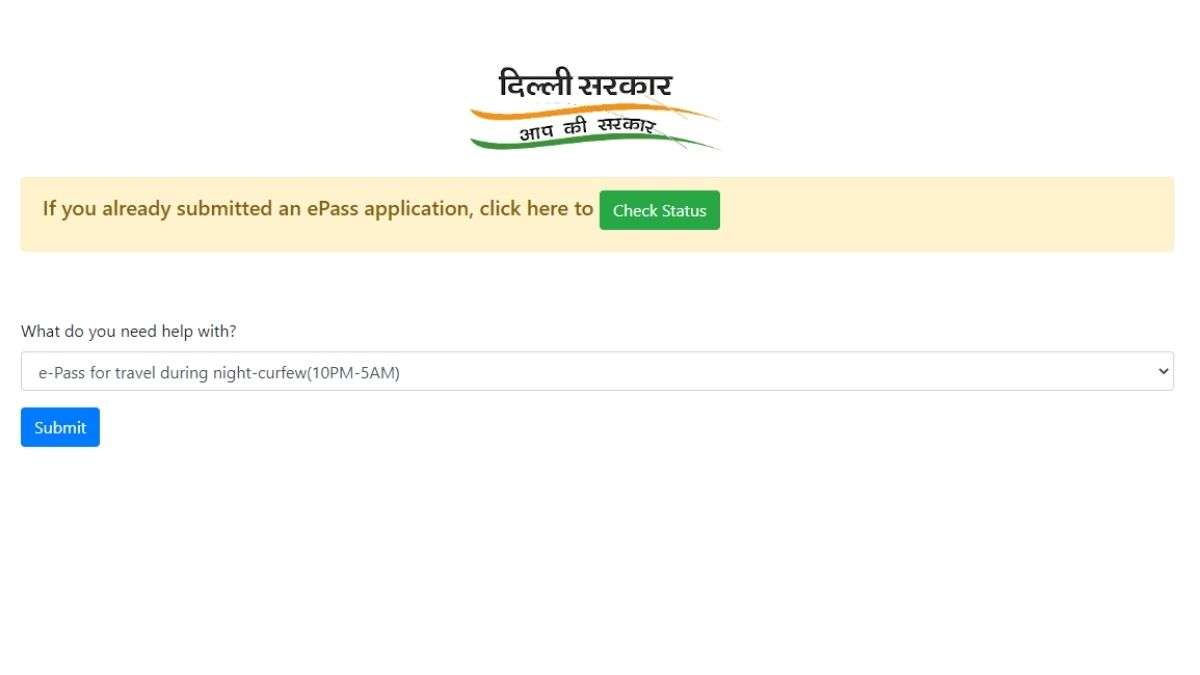 Delhi Night Curfew Amid Rising Covid 19 Cases How To Apply For E Pass Online Technology News India Tv