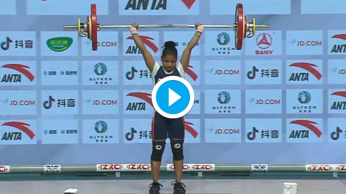 Jhilli Dalabehera in action in Tashkent on Sunday.