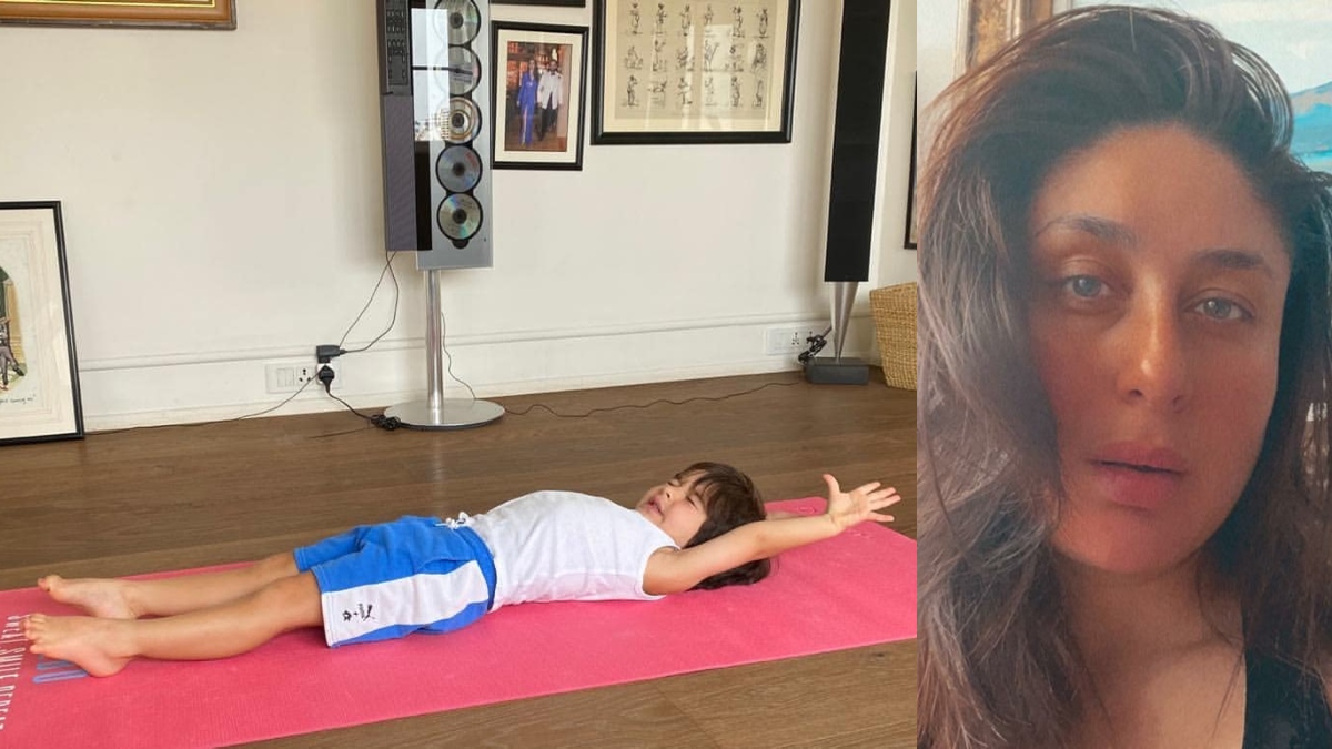 Lockdown yoga: Kareena Kapoor Khan clicks Taimur as he does a cute stretch