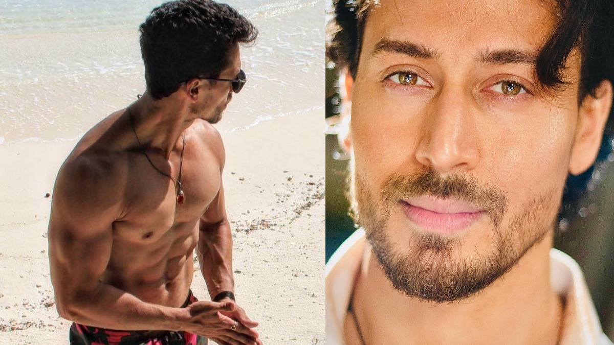 Tiger Shroff flaunts flashboard abs in new beach photo, sister Krishna says 'can't beat that'