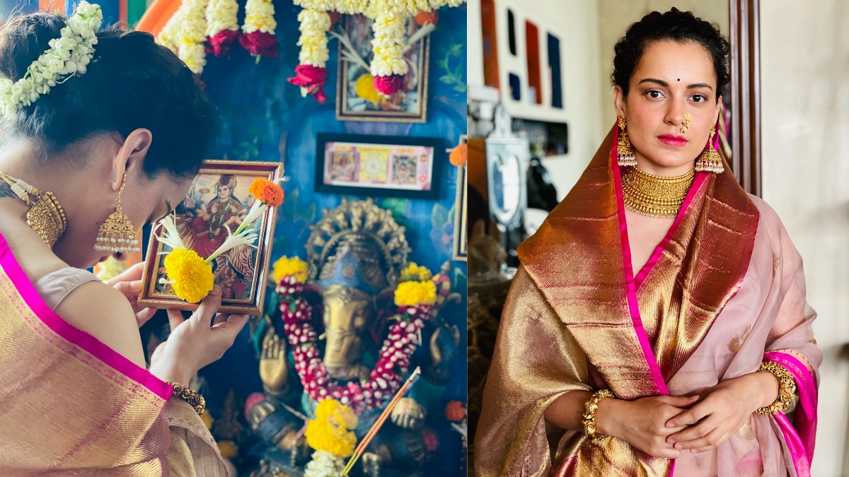 Kangana Ranaut extends wishes on Navratri, Gudi Padwa; shares beautiful pictures worshipping 'Devi'