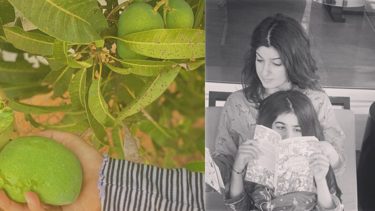Twinkle Khanna relives her childhood days as Nitara reaches for a raw mango