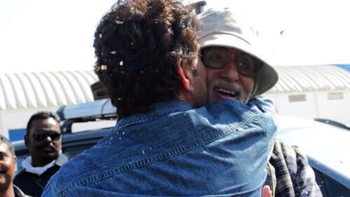 Babil shares Irrfan Khan's unseen picture hugging Amitabh Bachchan, says 'one day to work with you sir'