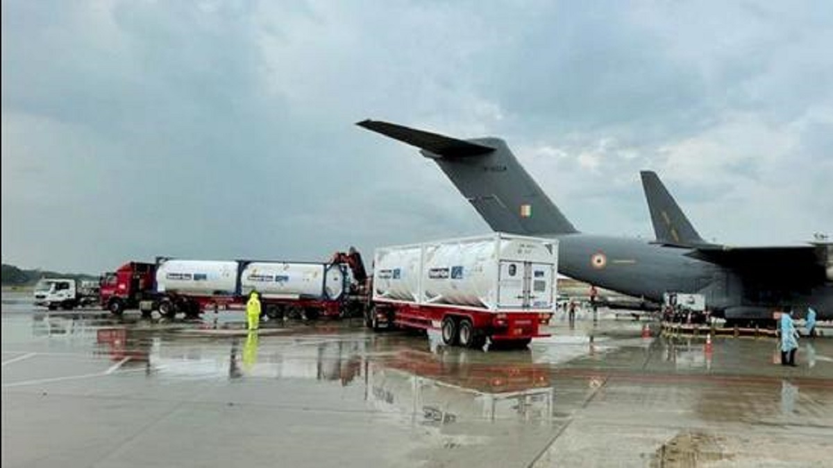 Direct Relief warehouse filled with medical supplies during the pandemic