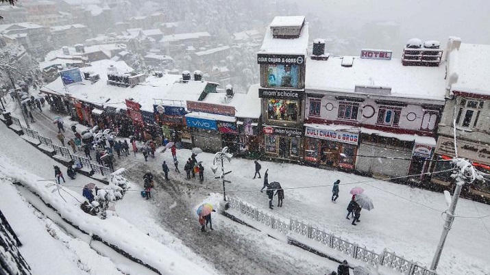 Himachal Pradesh snowfall rain shimla lahaul spiti MeT department ...