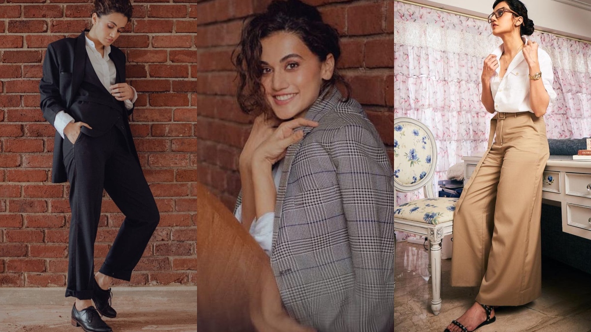 Take inspiration from Taapsee Pannu on how to keep your formals chic ...