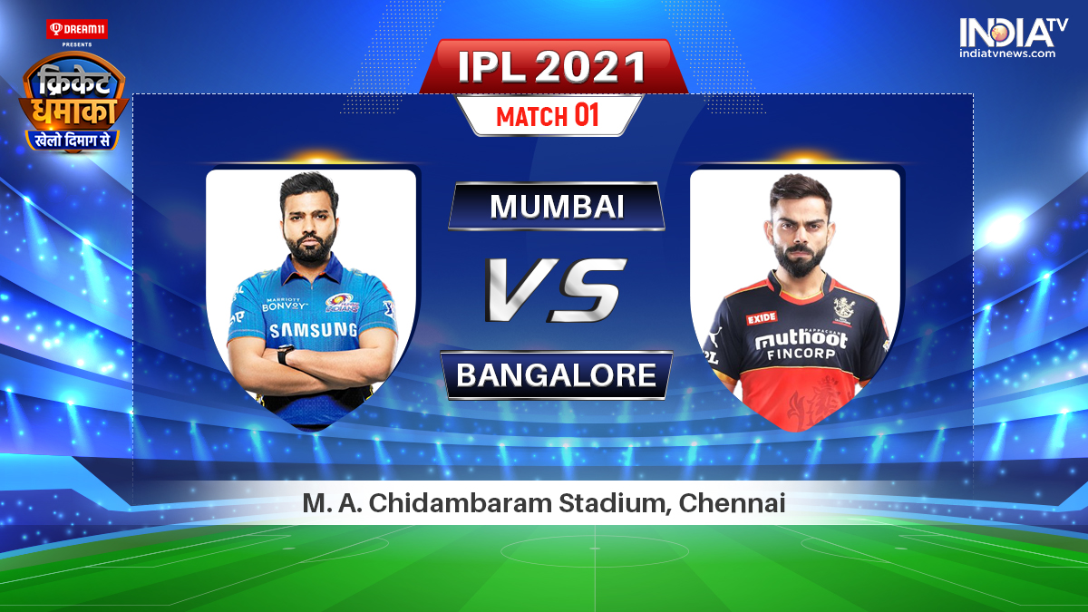 MI vs RCB Live IPL 2021 Match Watch Mumbai Indians vs Royal Challengers Bangalore Live Online on Hotstar JIOTV Cricket News