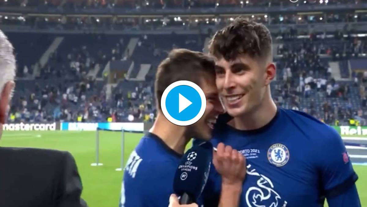 Watch I Don T Give A F K Kai Havertz Swears On Camera After Scoring In Champions League Final Football News India Tv