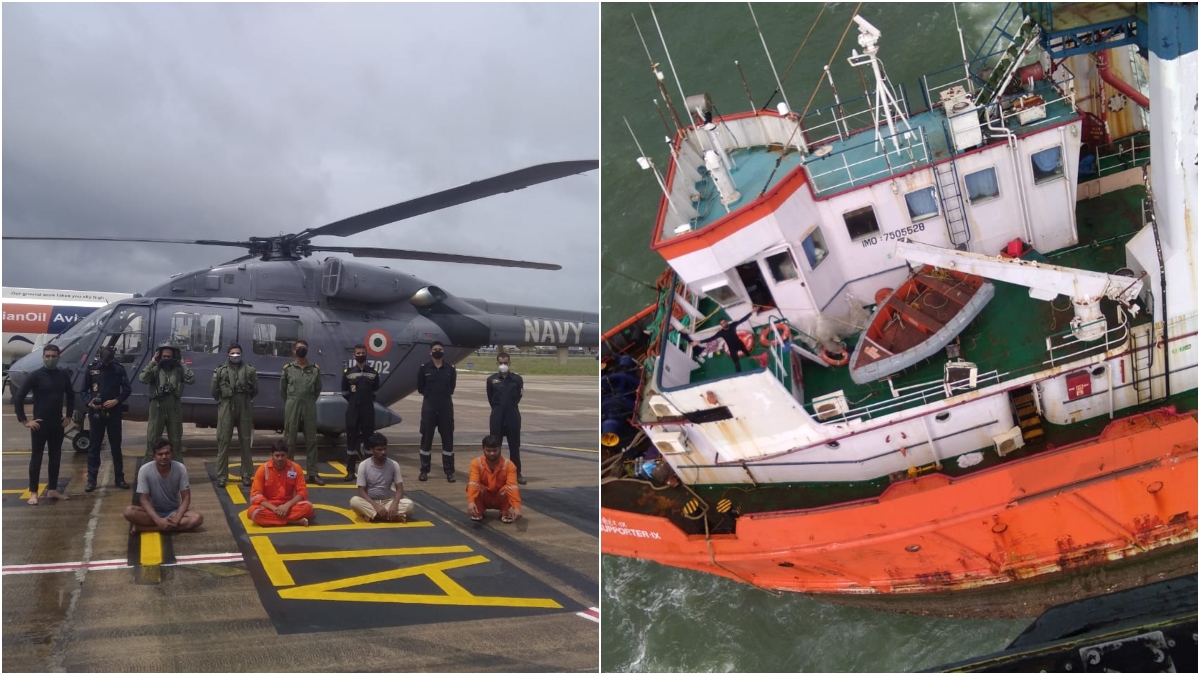 Desi Twitterati are sharing proud posts as Indian Navy rescues 100s amidst Cyclone Tauktae