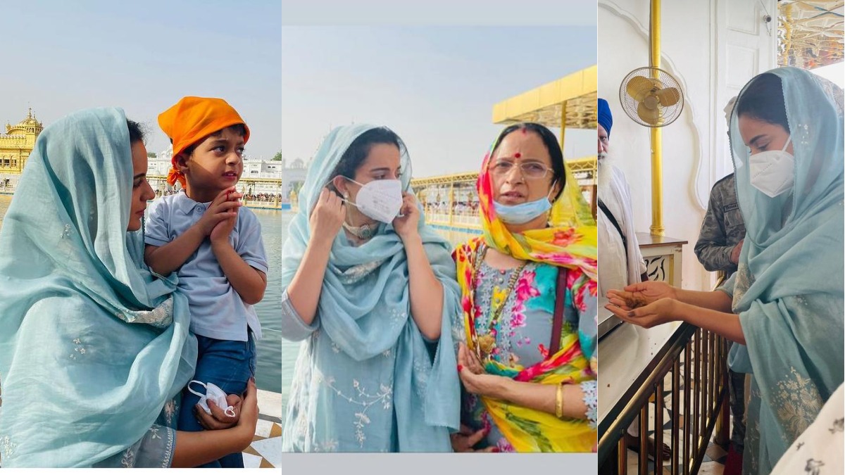 Kangana Ranaut visits Golden Temple for first time with family: Speechless and stunned with its beauty