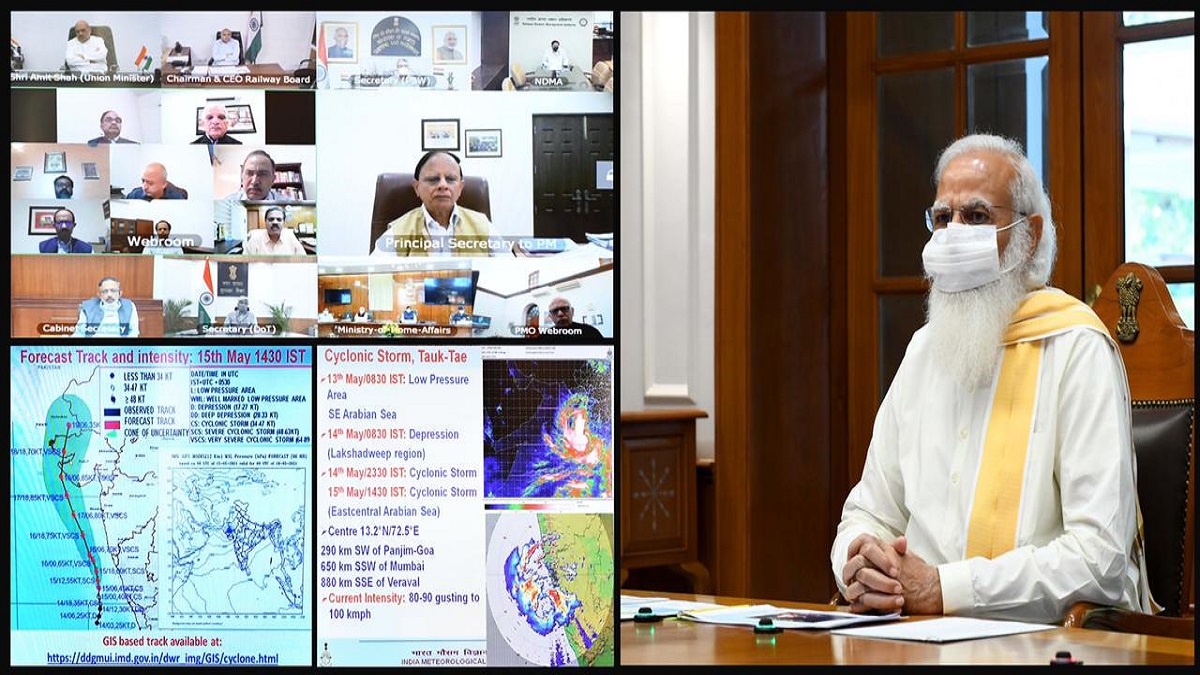 PM Modi holds high level meeting to review preparedness on Cyclone Tauktae