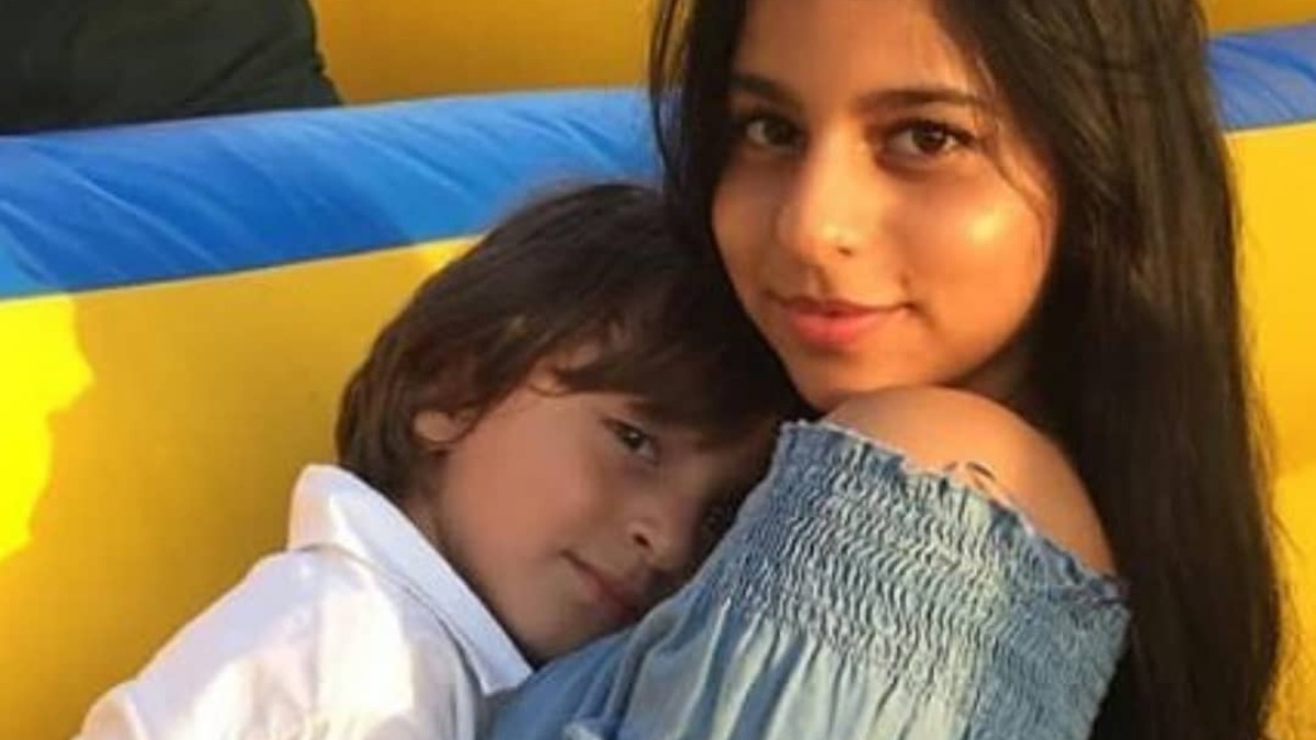 Suhana Khan wishes little brother AbRam on 8th birthday with unseen pool video