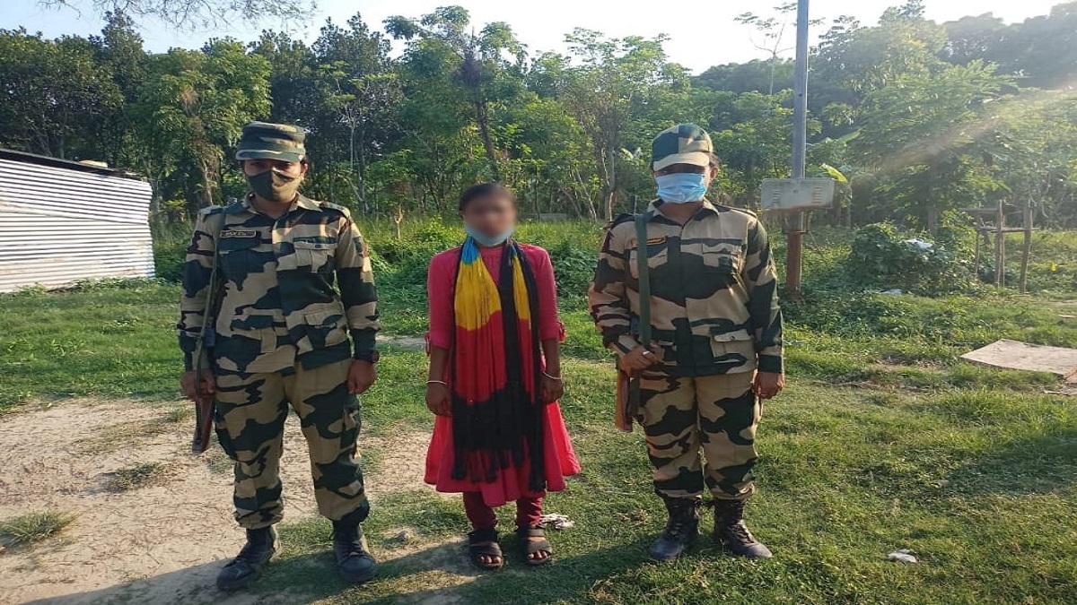 Bangladeshi woman, sold by her husband for greed of money, apprehended by BSF