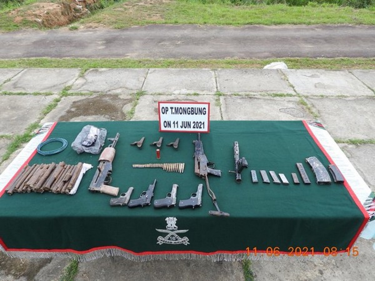 Assam Rifles recovers huge cache of arms, ammunition in Manipur's Imphal