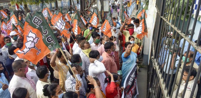 Maharashtra BJP Holds Statewide Protest To Demand OBC Quota In Local ...