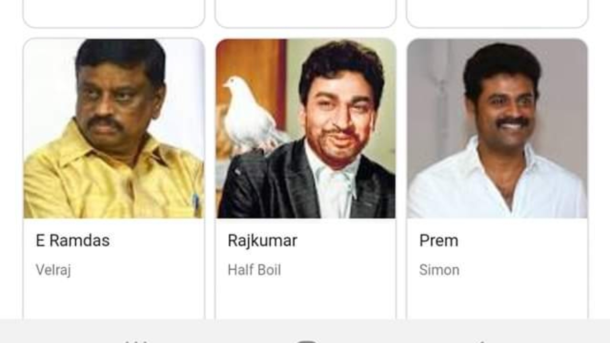 Google incorrectly identifies Dr Rajkumar as ‘Half Boil’ from Vijay Sethupathi's film, fans demand apology