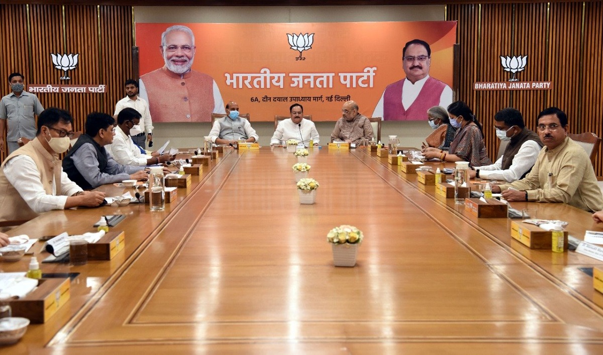 Top BJP leaders discuss preparations for assembly polls in 5 states