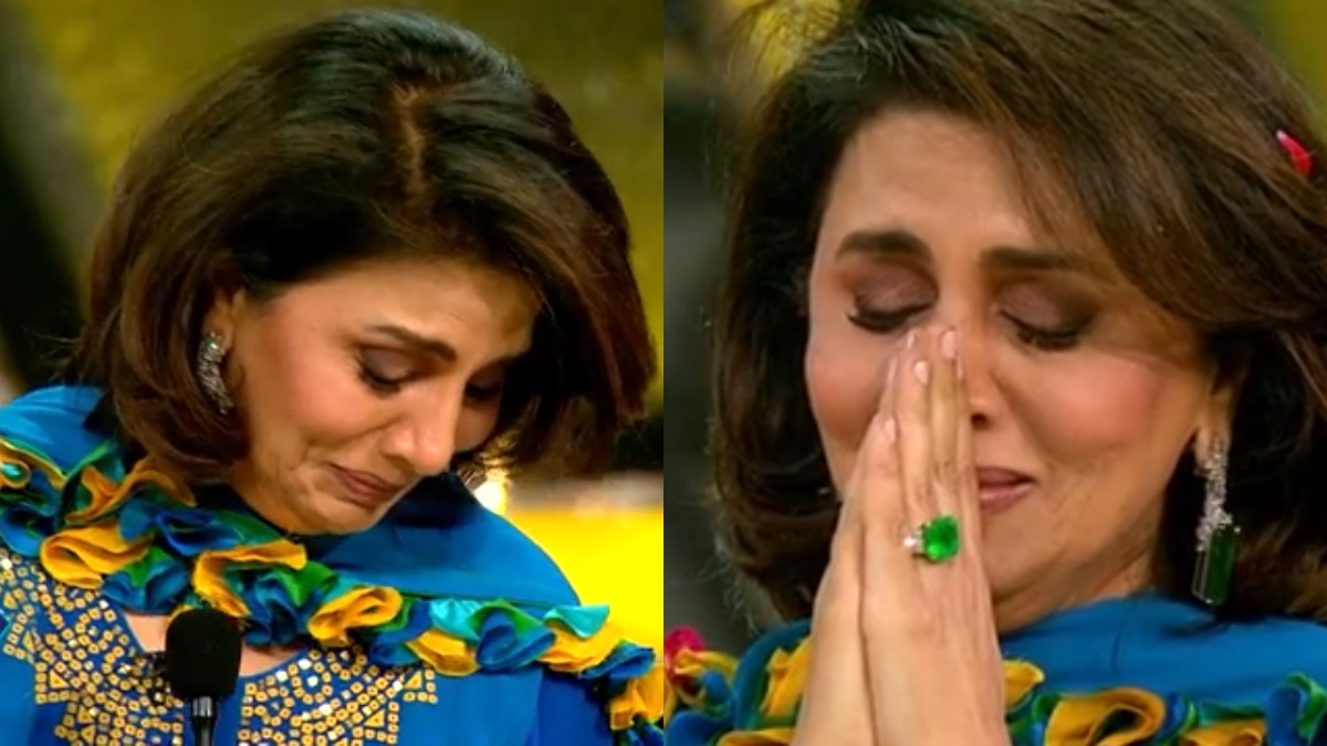 Super Dancer Chapter 4: Neetu Kapoor gets teary-eyed after contestants pay tribute to Rishi Kapoor | VIDEO