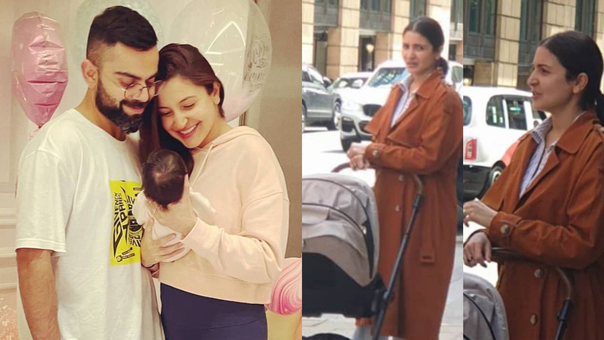 Unseen photos of Anushka Sharma with daughter Vamika in a stroller take internet by storm. Seen yet?