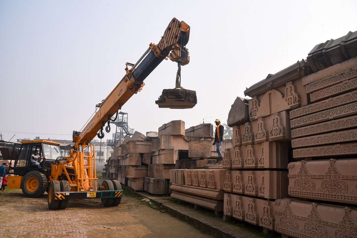 Ram Mandir construction work in full swing, foundation to be completed by October