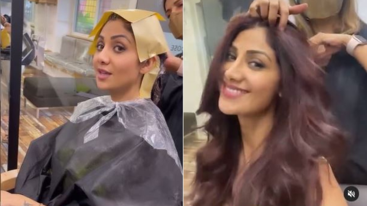 Shilpa Shetty flaunts new hair colour, netizens seem to love her burgundy  shade | Celebrities News – India TV
