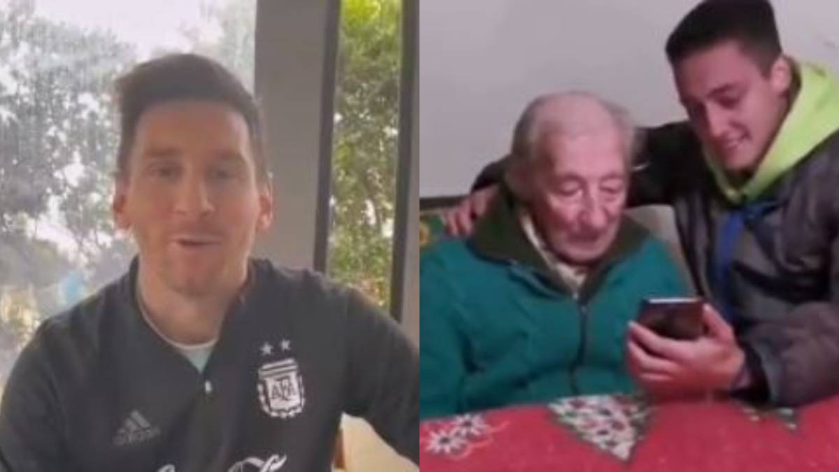 Watch: Lionel Messi surprises his 100-year-old superfan after Copa ...