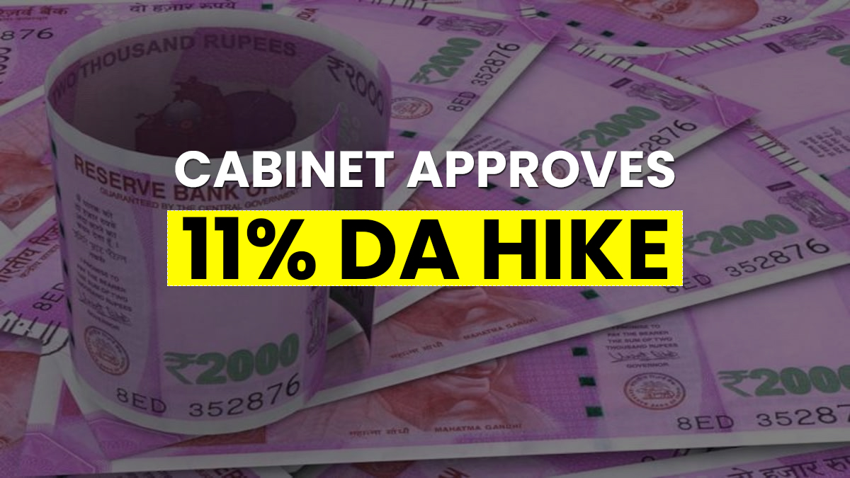 7th Pay Commission: Centre announces 11% DA hike, 52 lakh employees to be benefited