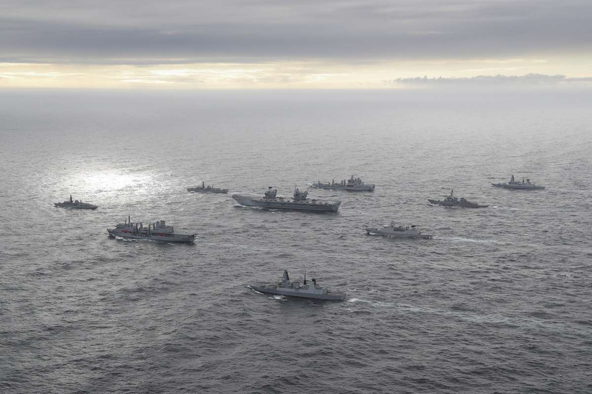 UK's carrier strike group enters Indian Ocean, to conduct wargame with Indian Navy