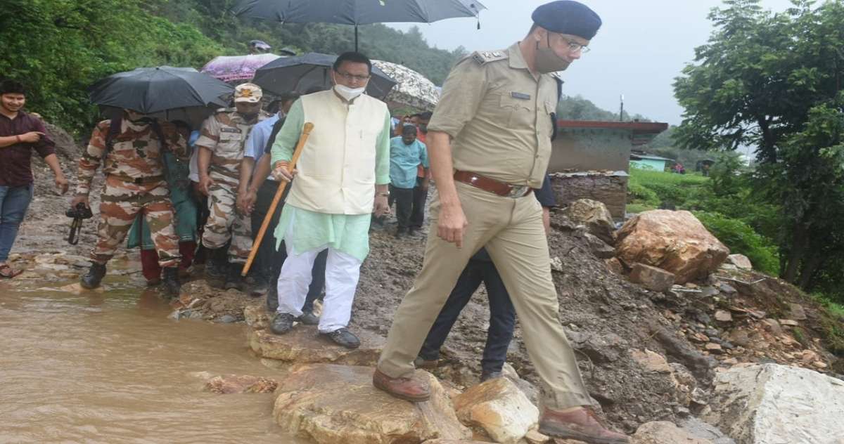 Uttarakhand: CM Pushkar Dhami visits cloudburst-hit villages, assures people of all help