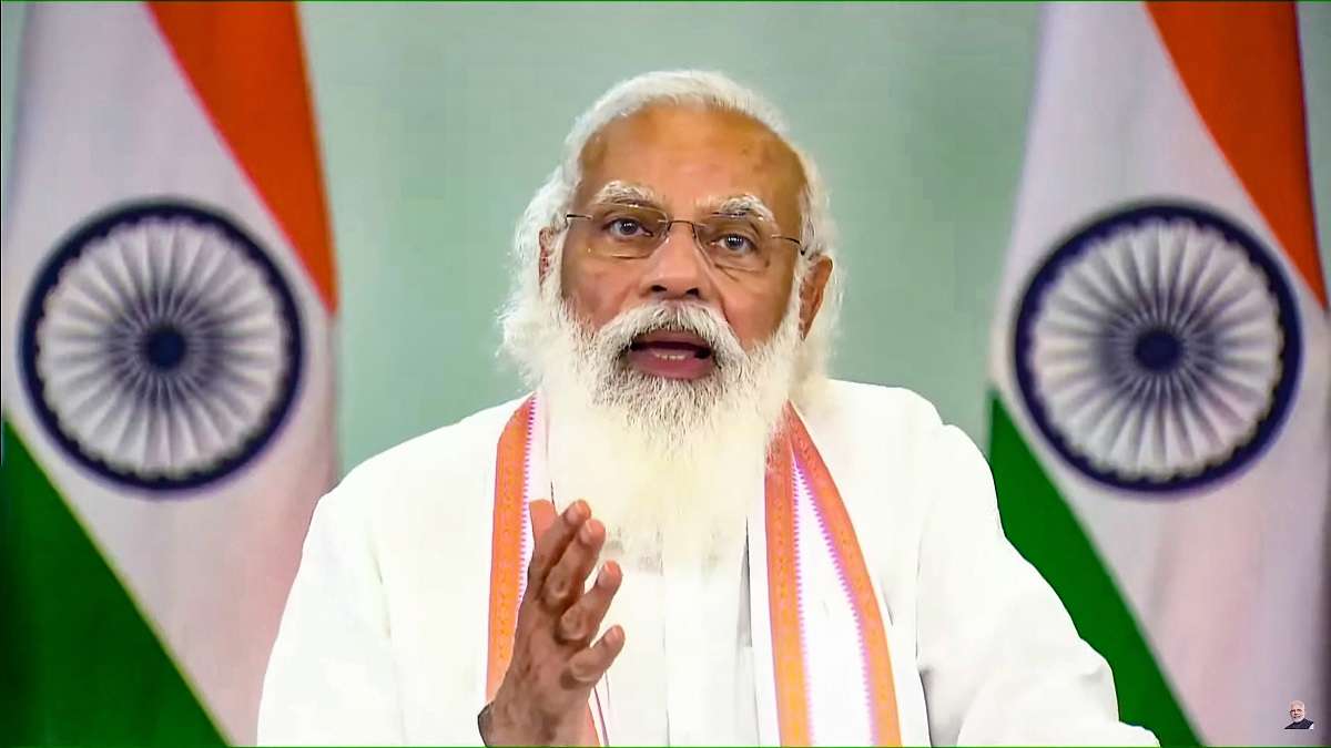 PM Narendra Modi addressing on&nbsp; completion of one year of National Education Policy on July 29