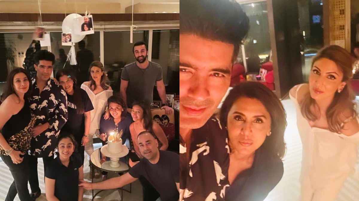 Riddhima-Ranbir Kapoor, Manish Malhotra join Neetu Kapoor for post birthday celebrations | PICS