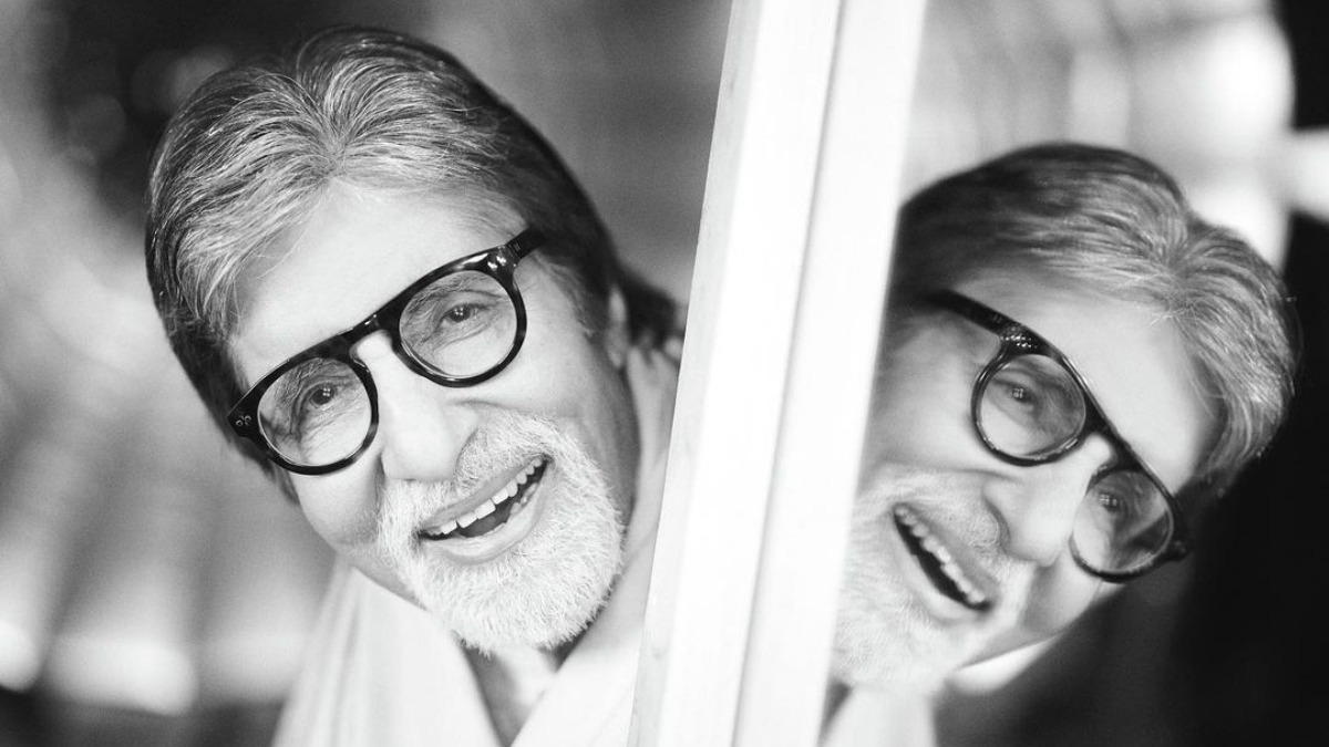 Amitabh Bachchan drops post-pack up monochromatic shot