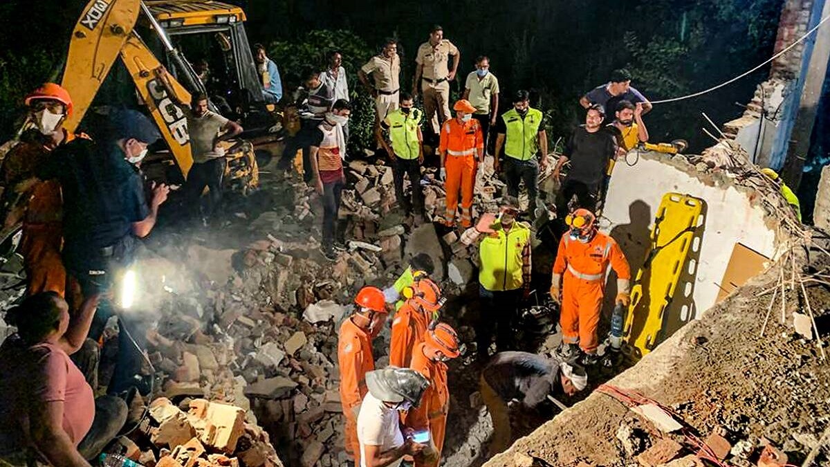 3 dead in building collapse, body retrieved from flooded underpass after heavy rains in Gurgaon