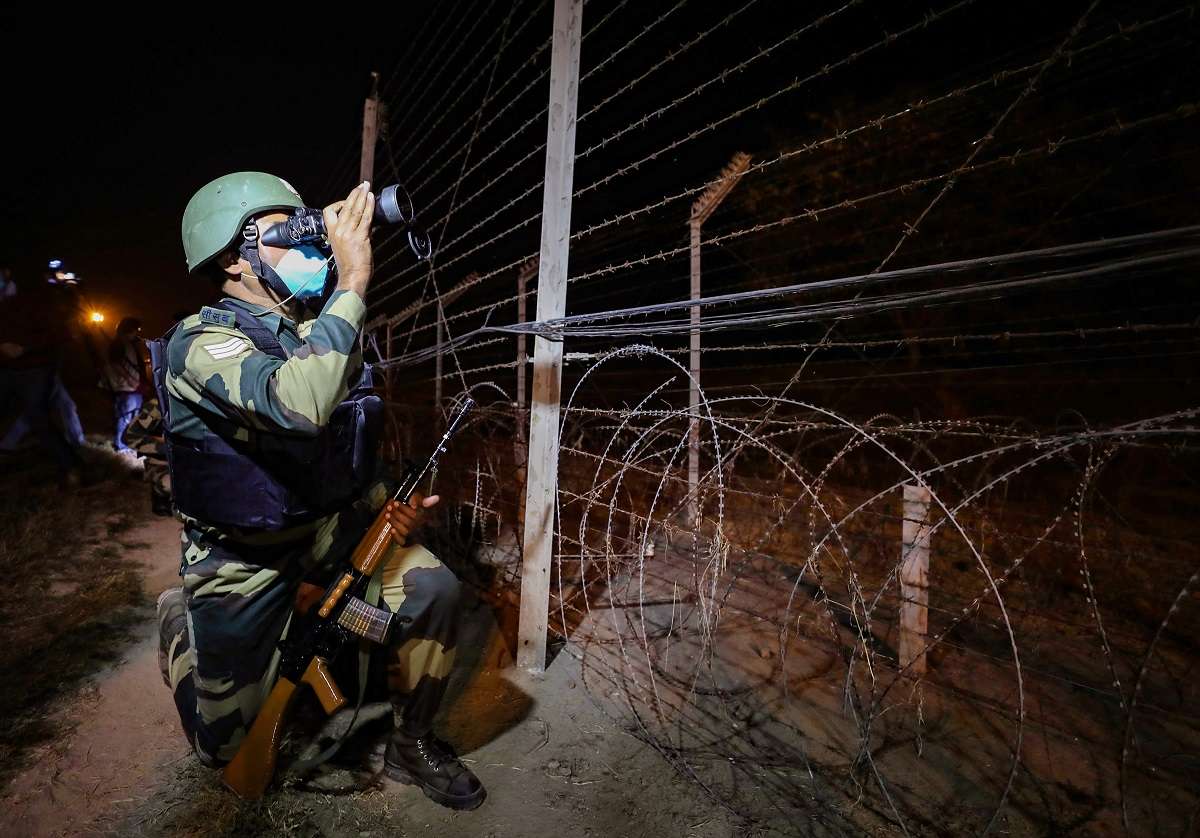 Two Pakistani intruders were shot dead by the Border Security Force along the International Border in Punjab's Tarn Taran district.
